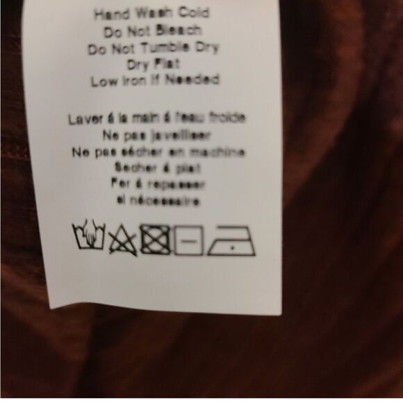 LUSH | Soft Ribbed Women’s Knit Cowl Neck Burgundy Red Sweater Dress - Picture 13 of 14